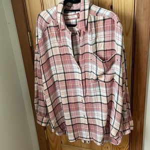 We The Free plaid button down shirt. Size xl. So soft. Excellent condition